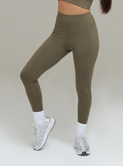 XENLITE HIGH WAISTED LEGGINGS - OLIVE NIGHT