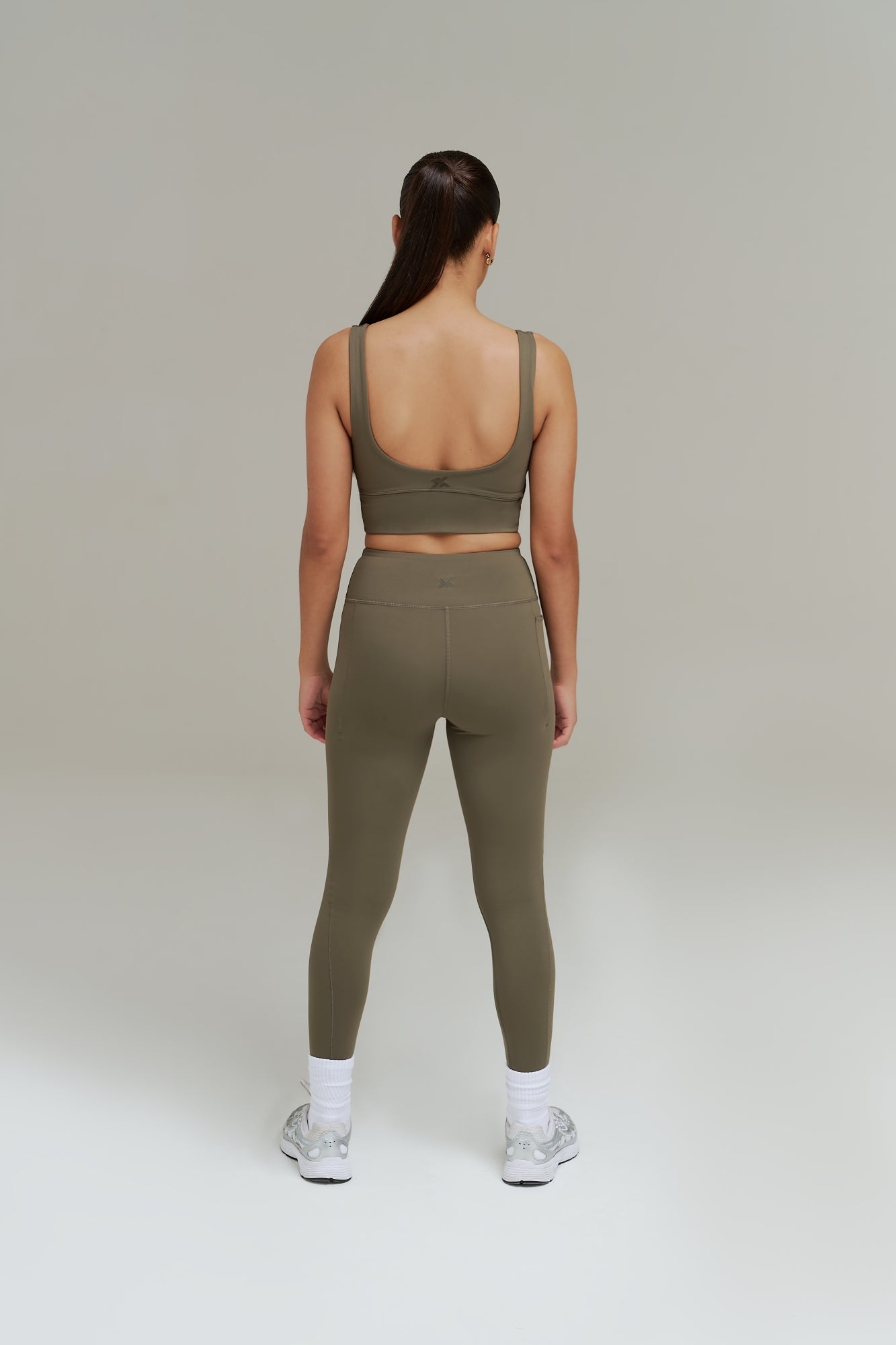 XENLITE WOMEN'S HIGH WAISTED LEGGINGS - OLIVE NIGHT