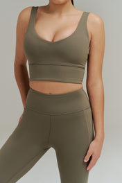 XENLITE WOMEN'S HIGH WAISTED LEGGINGS - OLIVE NIGHT