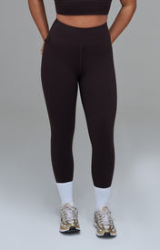 XENLITE WOMEN'S HIGH WAISTED LEGGINGS - COFFEE BROWN